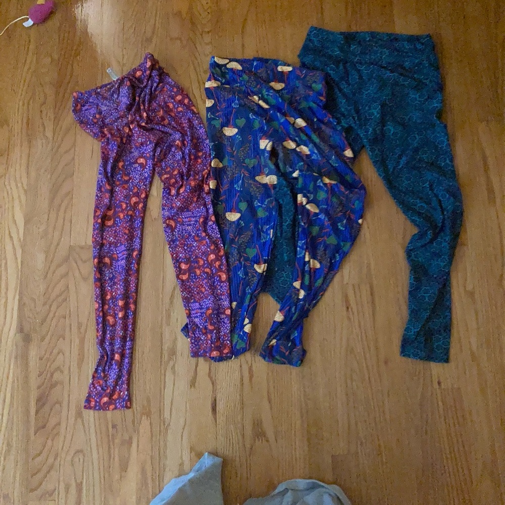 3 Very Good Used Pairs of Lularoe Leggings
